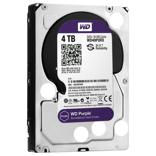 4TB WD WD40PURX Purple AV 5400RPM 64MB 24/7