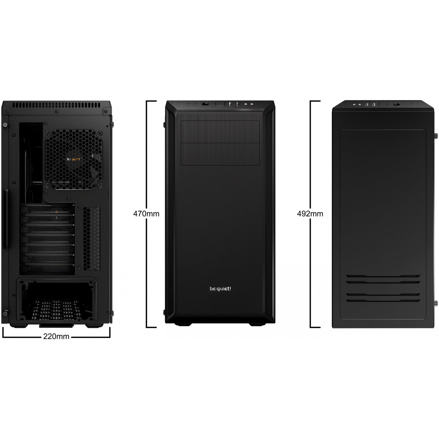 Midi be quiet! PURE BASE 600 Black Window