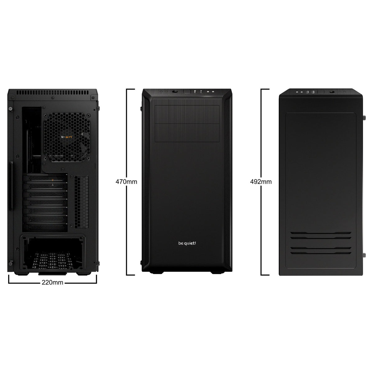 Midi be quiet! PURE BASE 600 Black Window
