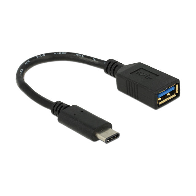 DeLock USB-C > USB 3.1 (ST-BU) Adapter Schwarz