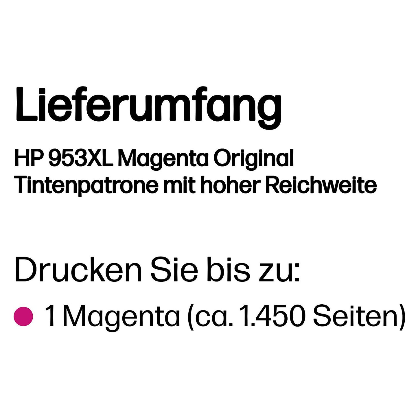 HP Nr.953XL magenta F6U17AE (SOP/MHD FEB2019)