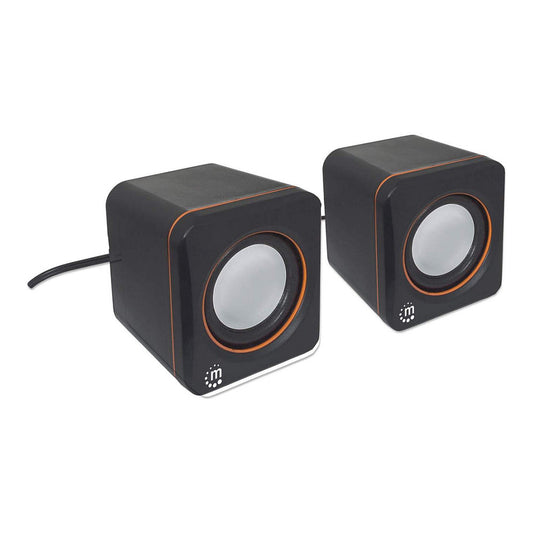 MANHATTAN 2600 Lautsprechersystem Voller Stereoklang und kompaktes Format optimal fuer das mobile Musikerlebnis