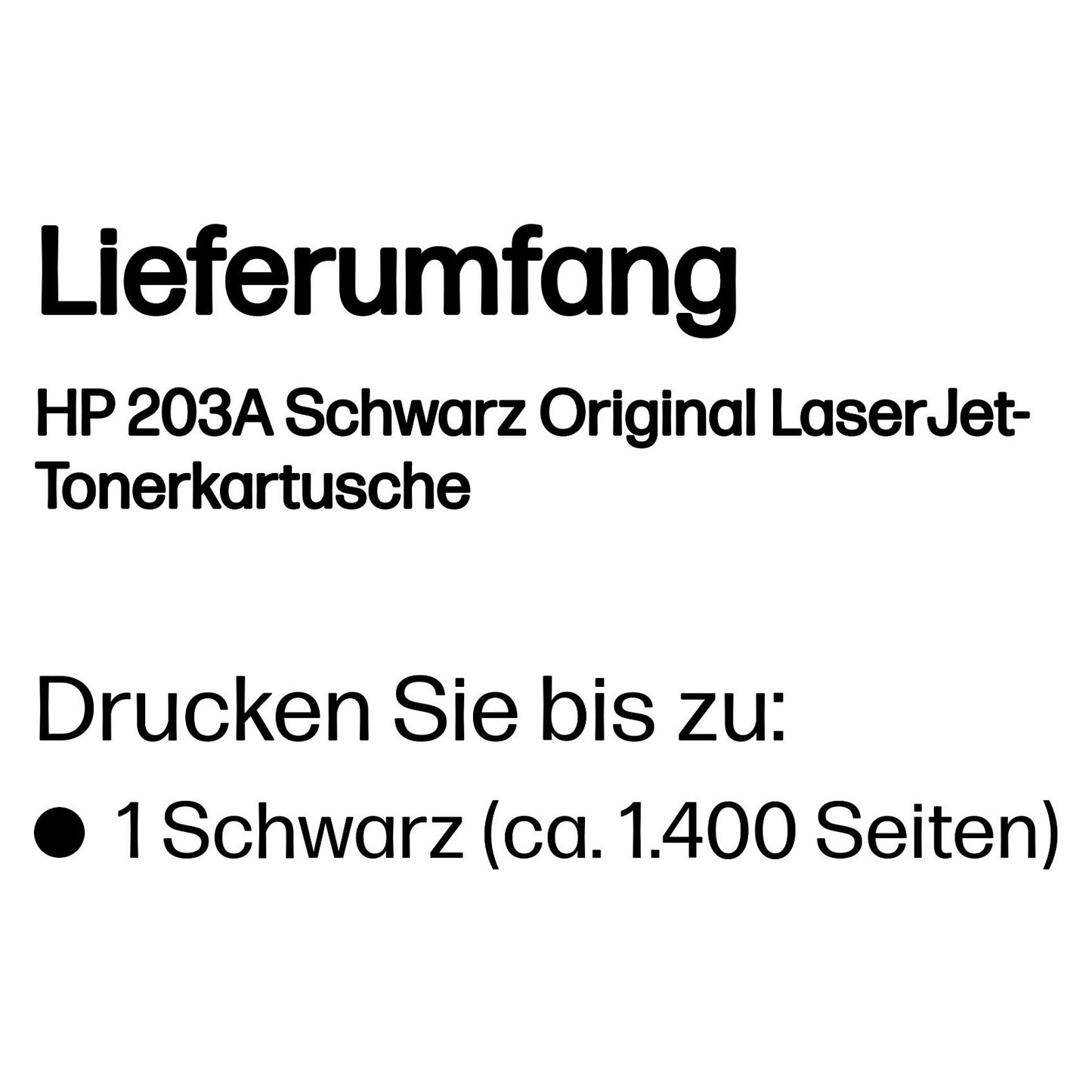 HP Toner 203A CF540A Schwarz