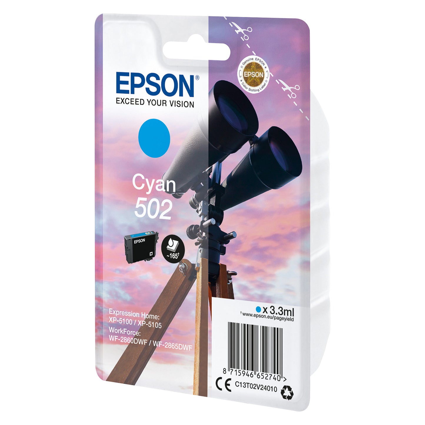 Epson 502 C13T02V24010 cyan