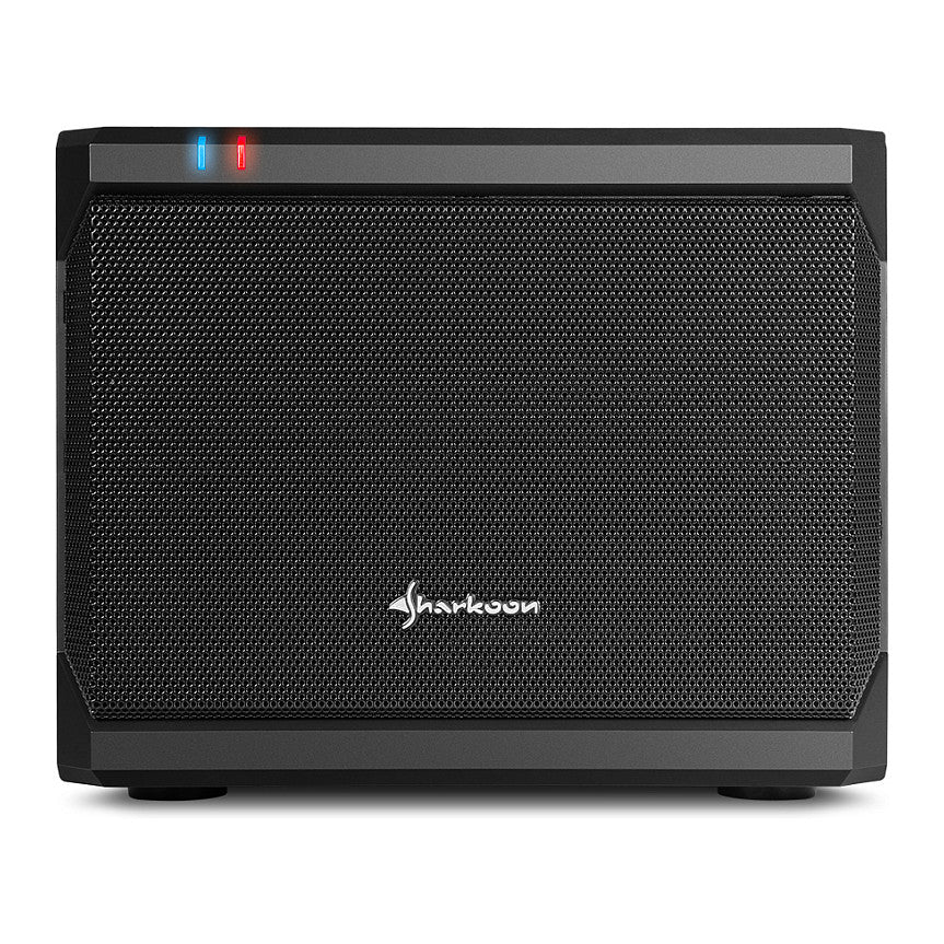 Sharkoon QB One Schwarz - Midi/Minitower ITX, Mini-ITX 3,5 " - PC-/Server Netzteil Kühler - USB, USB 2.0, USB 3.0