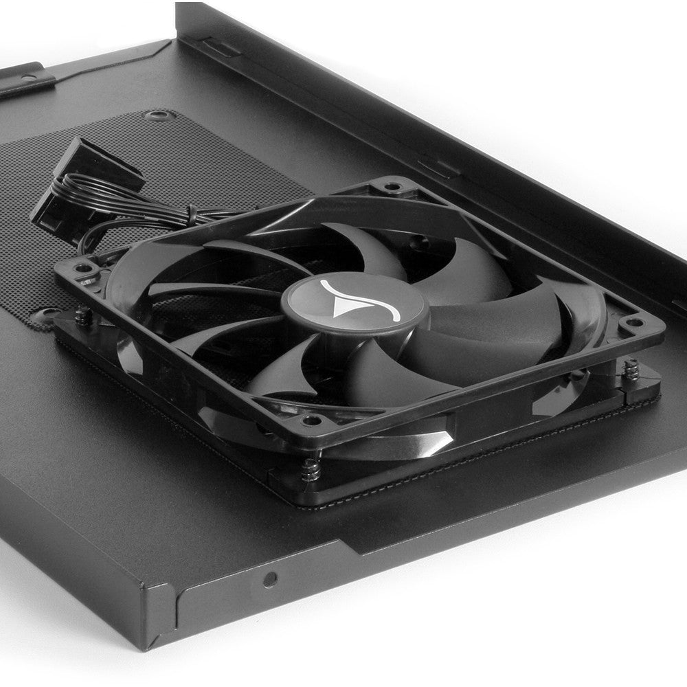 Sharkoon QB One Schwarz - Midi/Minitower ITX, Mini-ITX 3,5 " - PC-/Server Netzteil Kühler - USB, USB 2.0, USB 3.0