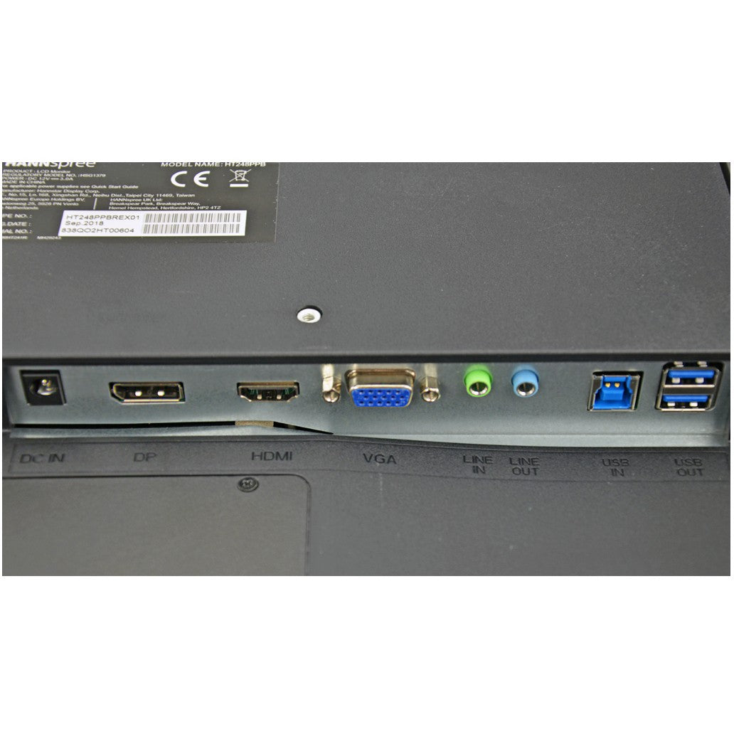 Hannspree 60.4cm (23.8") HT248PPB 16:9 M-TOUCH HDMI+DP+VGA