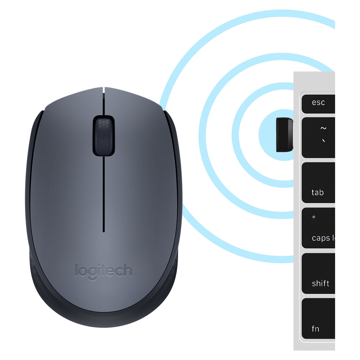 Logitech M170 Wireless black / grey