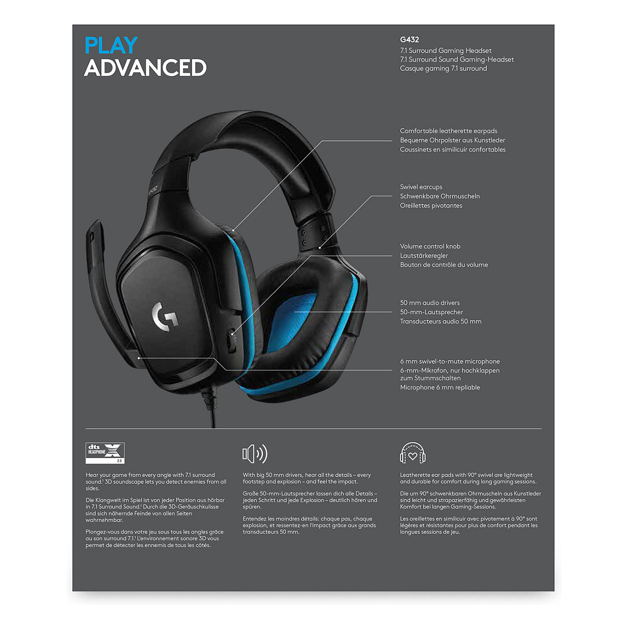 Logitech G432 Gaming Headset
