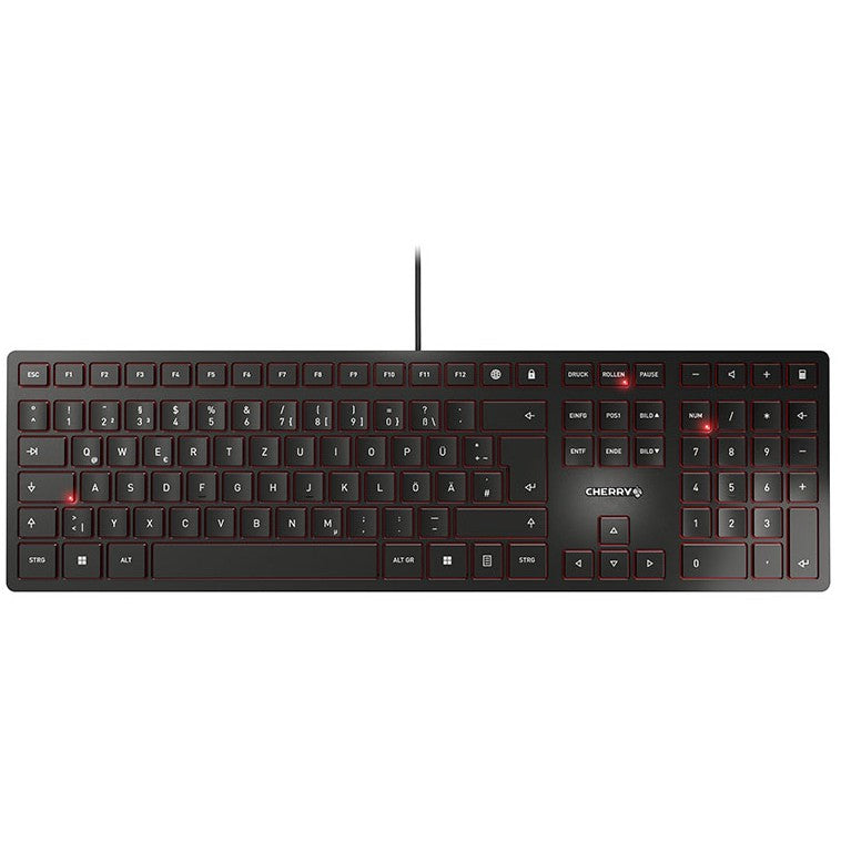 Cherry KC 6000 Slim USB Black QWERTZ DE