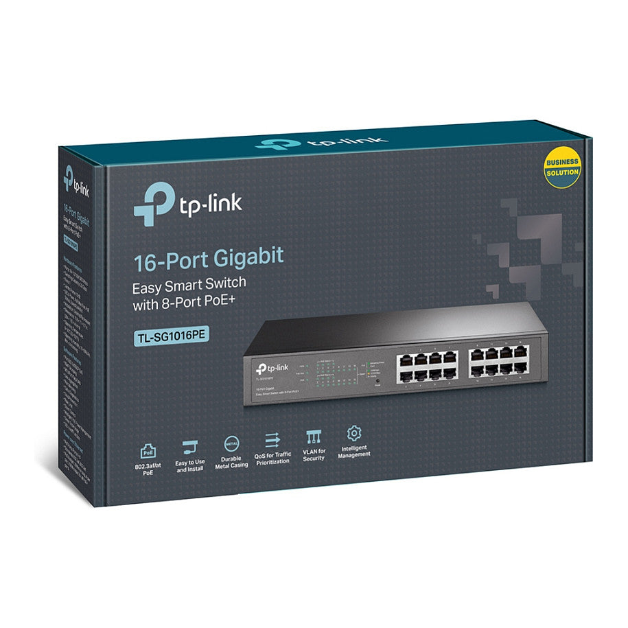 16P TP-LINK SG1016PE Metall POE+
