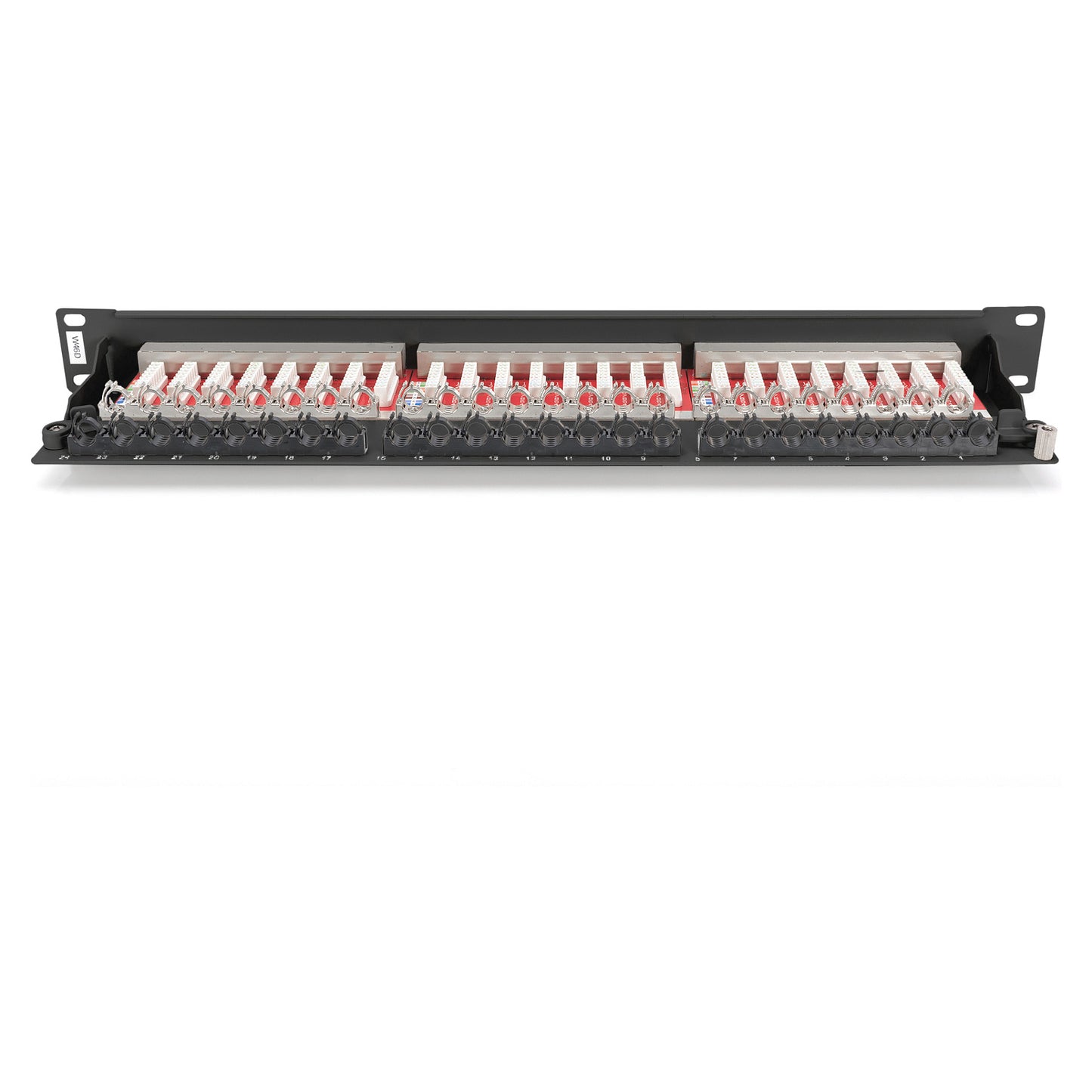 DIGITUS Patchpanel 1HE 24-Port Cat6a geschirmt schwarz