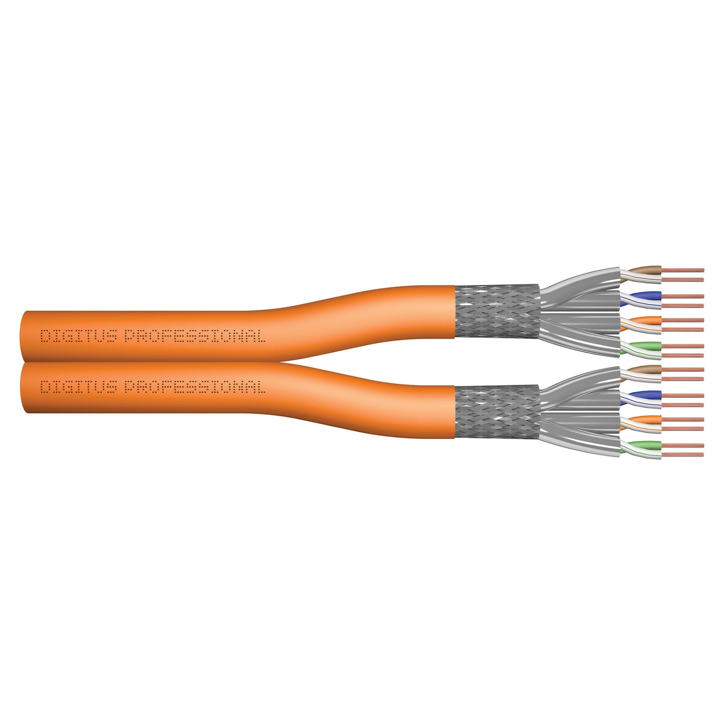 Digitus Patchkabel CAT7a S/FTP LSZH 500m Verlegekabel Orange