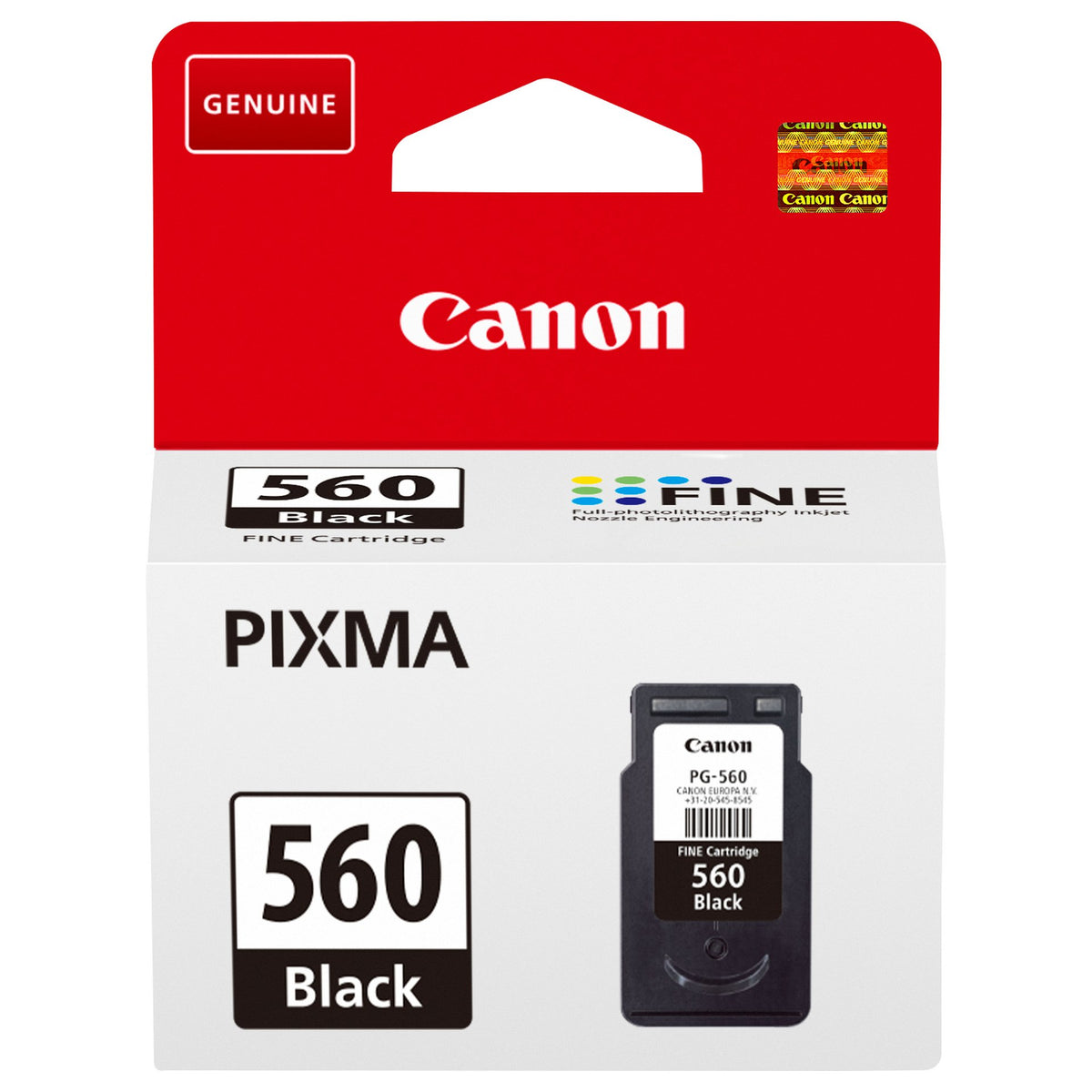 Canon Tinte PG-560 3713C001 Schwarz bis zu 180 Seiten gemäß ISO/IEC 24734
