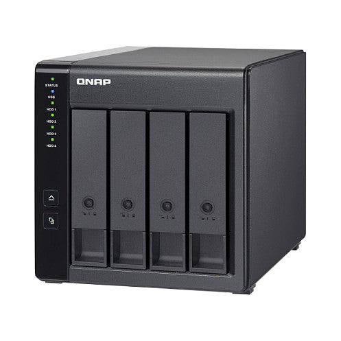 4-Bay QNAP TR-004 - 2.5/3.5 Zoll - Serial ATA II - 0,1,5,10,JBOD - 3.2 Gen 1 (3.1 Gen 1) - USB Typ-C Gehäuse