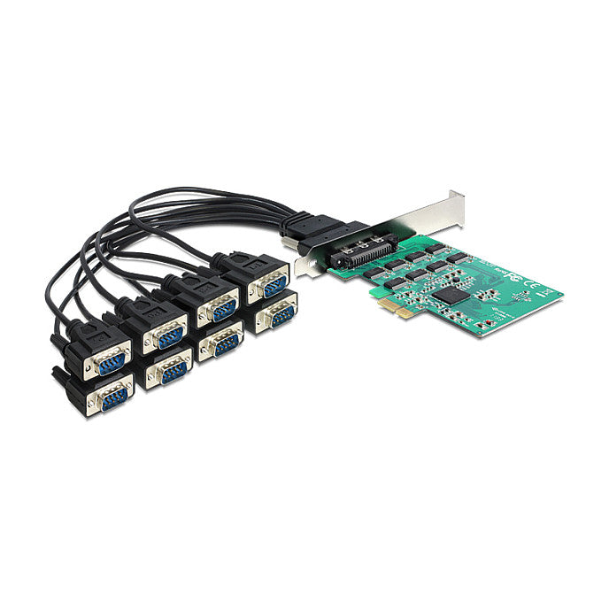 PCI Express x1 Karte zu 8 x Seriell RS-232 High Speed 921K