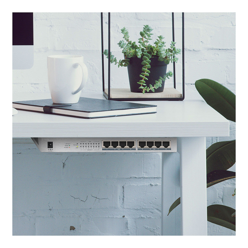 8P Zyxel GS-1008HP POE