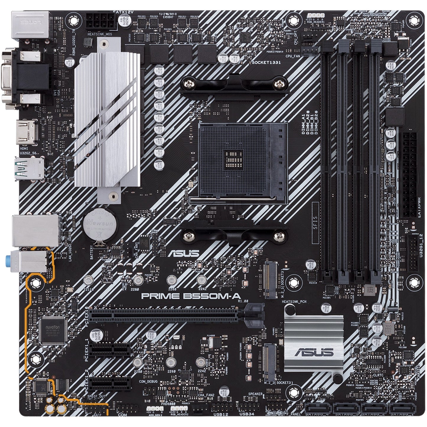 ASUS PRIME B550M-A AM4 B550/HDMI-DVI-VGA/M.2/µATX