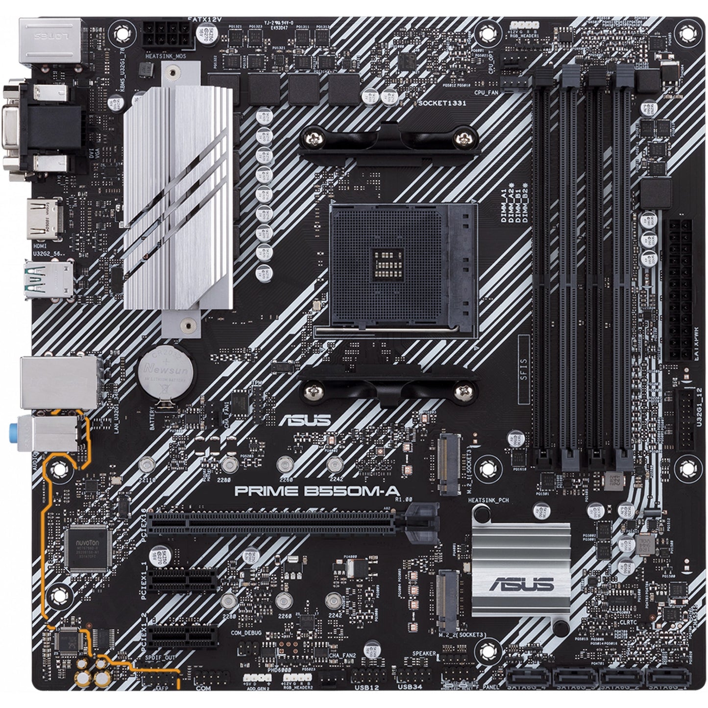 ASUS PRIME B550M-A AM4 B550/HDMI-DVI-VGA/M.2/µATX
