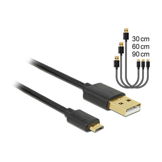 Delock USB-Kabelsatz - Schwarz