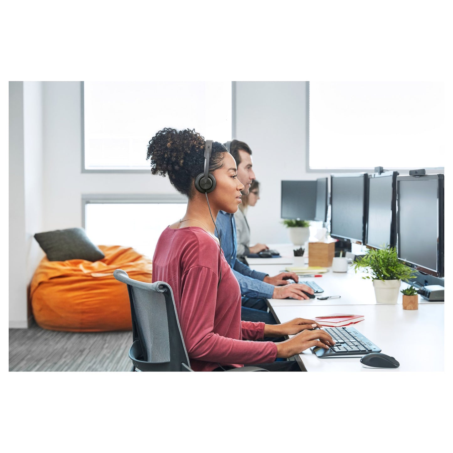 Logitech Headset Zone Wired MSFT Teams on Ear kanbelgebunden USB-C Gray
