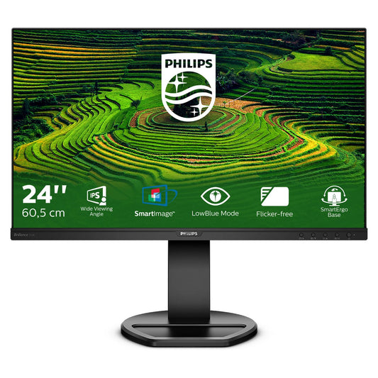 61cm/24'' (1920x1080) Philips B-Line 241B8QJEB 16:9 FHD IPS 5ms 75Hz HDMI DVI VGA DP Speaker Black