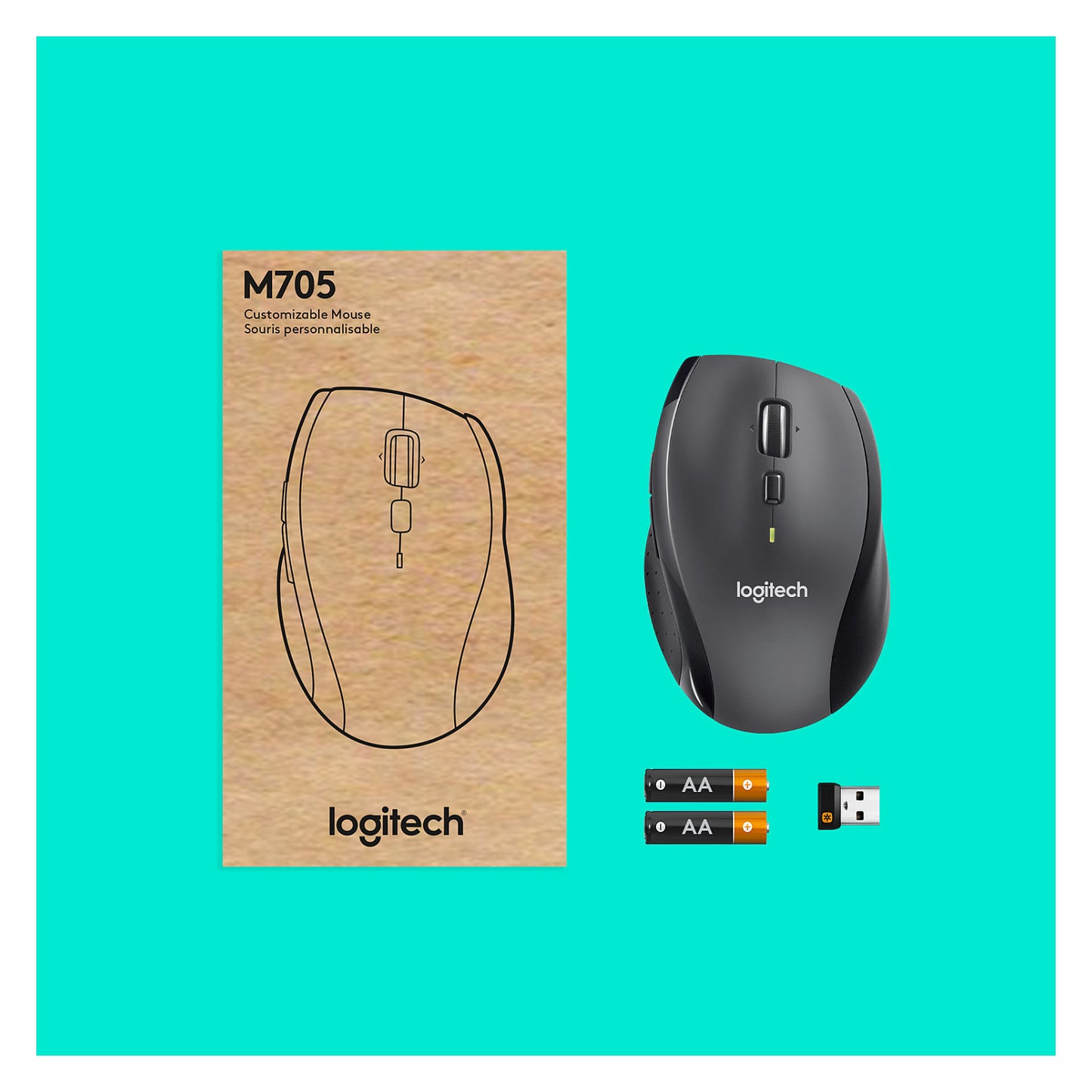 Logitech M705 optisch wireless black
