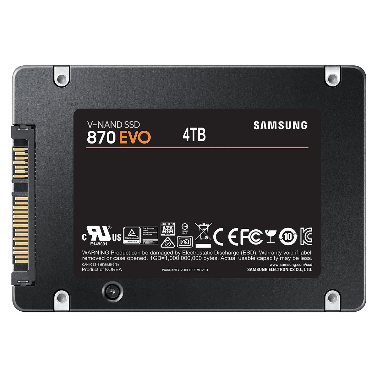 2.5" 4TB Samsung 870 EVO retail