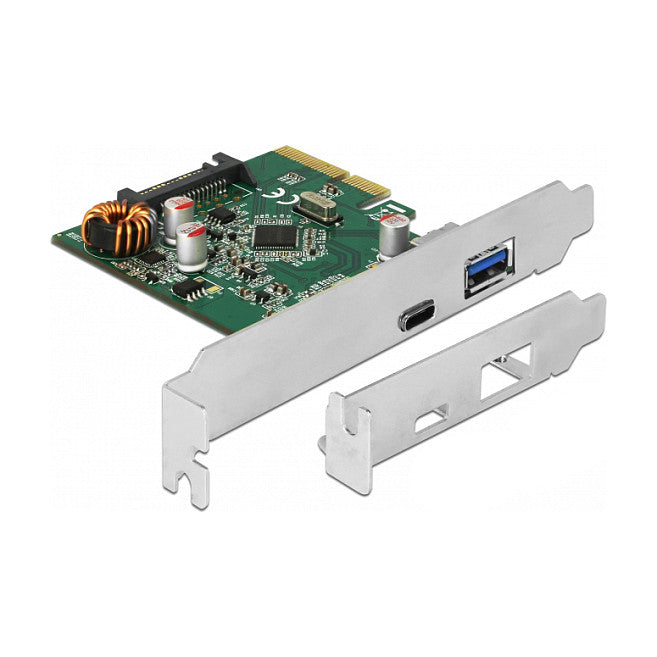 PCI Express x4 Karte zu 1 x extern USB Type-C™ Buchse + 1 x extern USB Typ-A Buchse SuperSpeed USB 10 Gbps