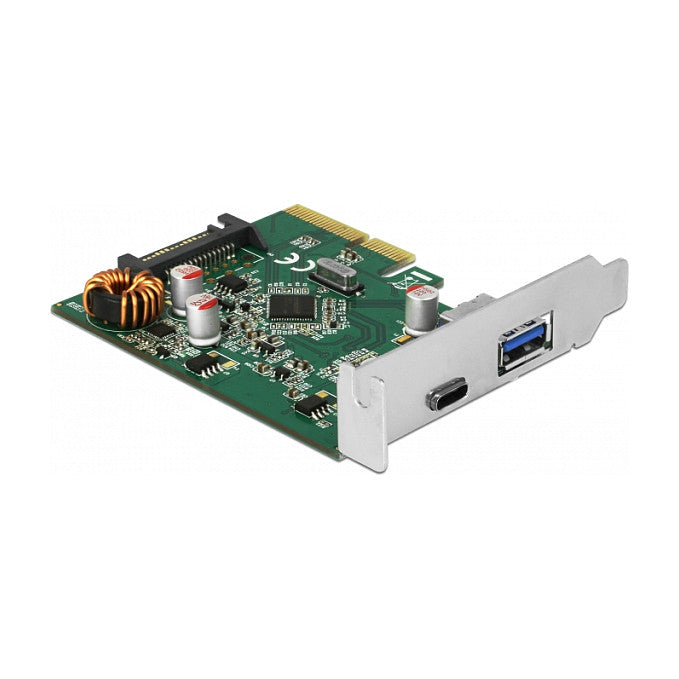 PCI Express x4 Karte zu 1 x extern USB Type-C™ Buchse + 1 x extern USB Typ-A Buchse SuperSpeed USB 10 Gbps