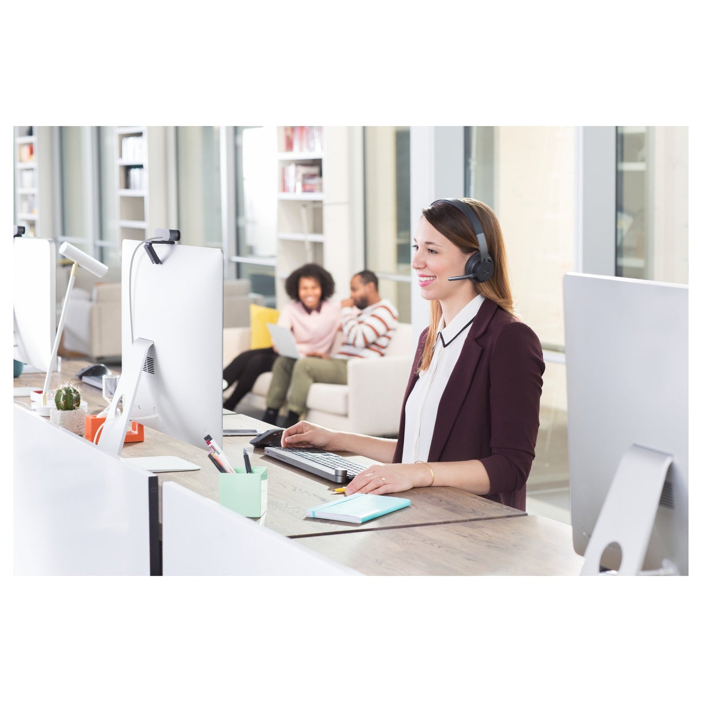 Logitech Headset Zone Wired UC Wireless für Unified Communication - On Ear