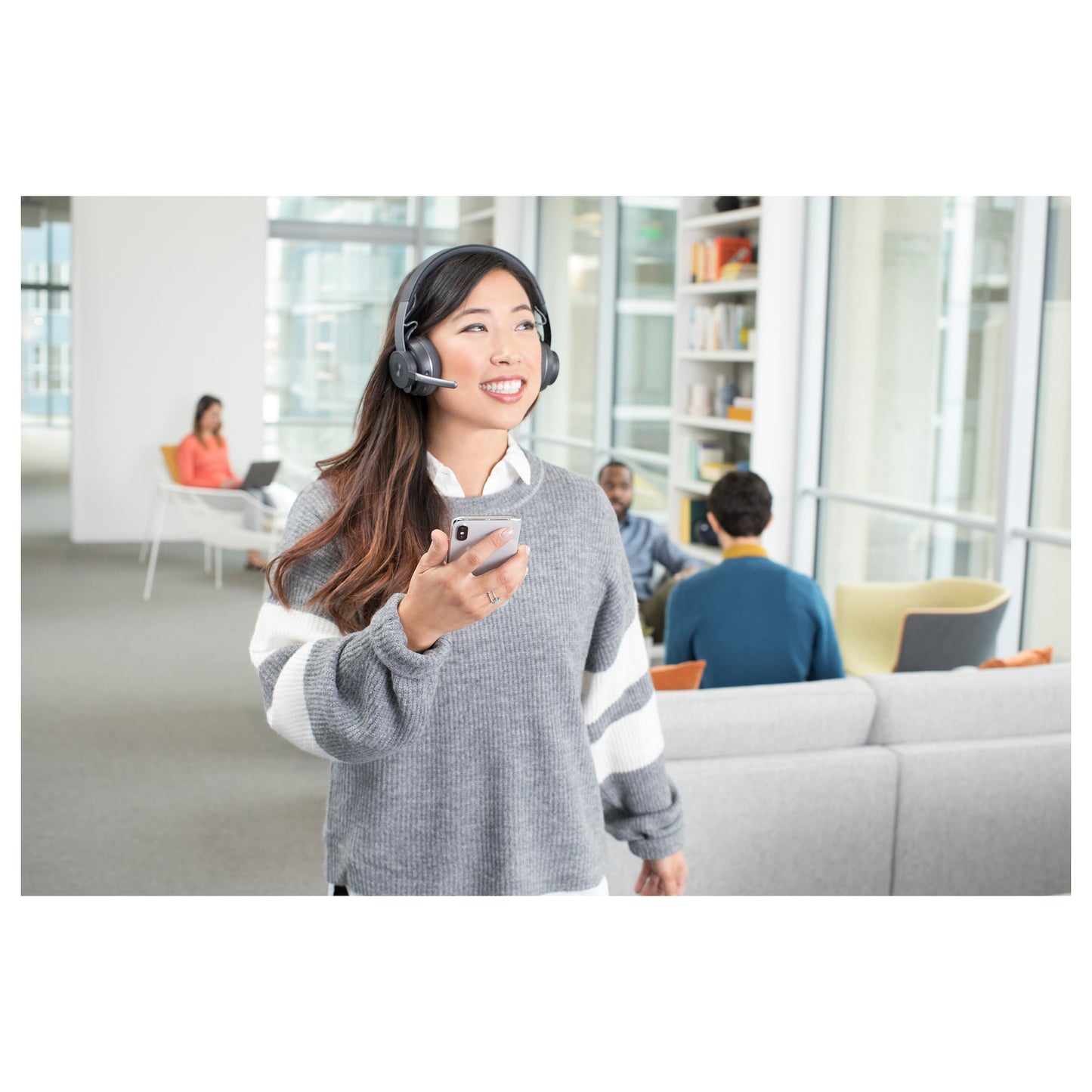 Logitech Headset Zone Wired UC Wireless für Unified Communication - On Ear
