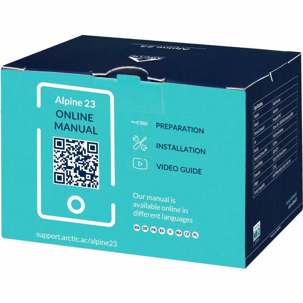 K Cooler AMD Arctic Alpine 23 |AM4, AM5