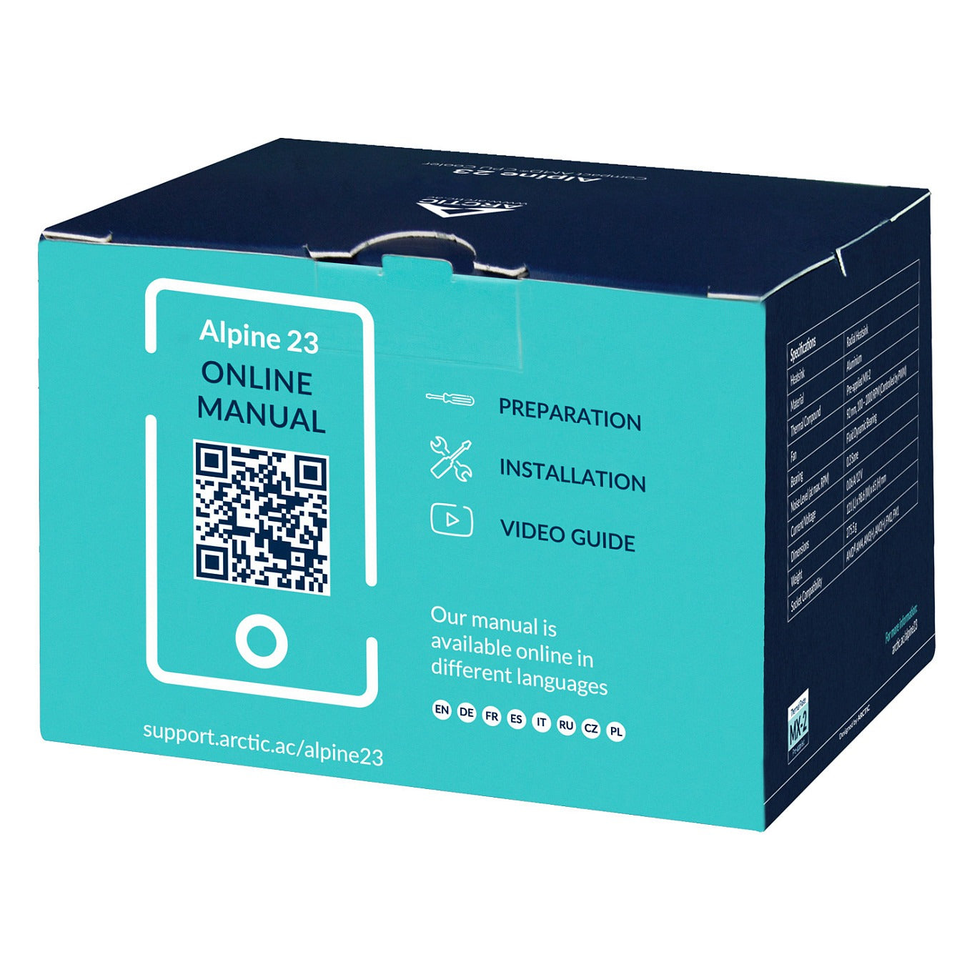 K Cooler AMD Arctic Alpine 23 |AM4, AM5