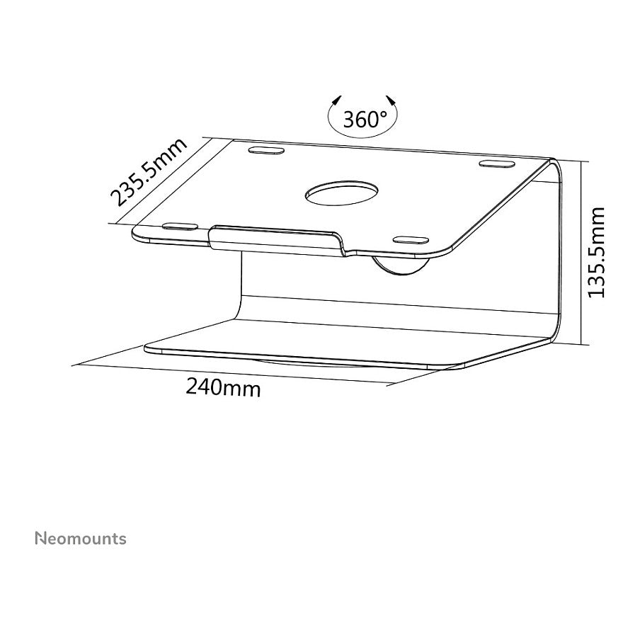 Neomounts Notebook-Ständer NSLS050 10"-15" 5KG Silver