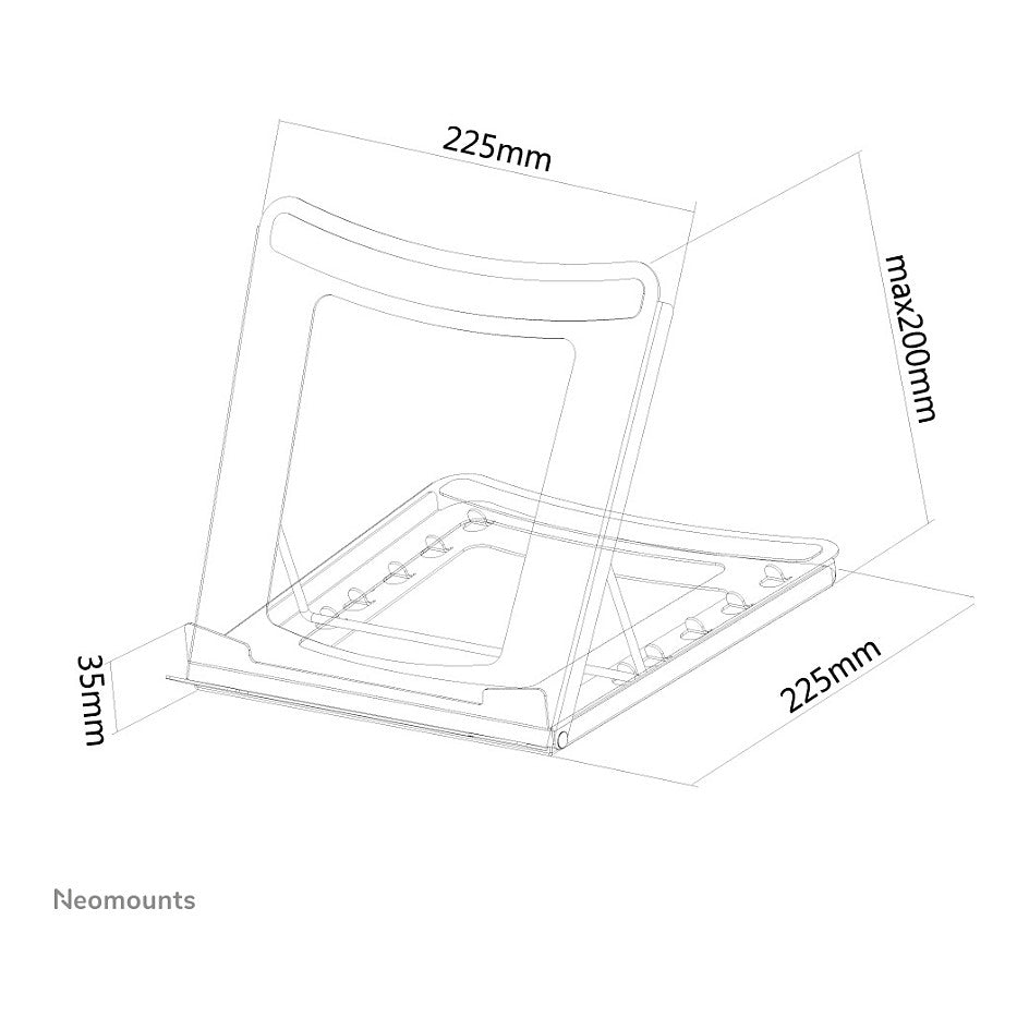 Neomounts NSLS075BLACK Tischständer für Notebook und Tablets 5KG
