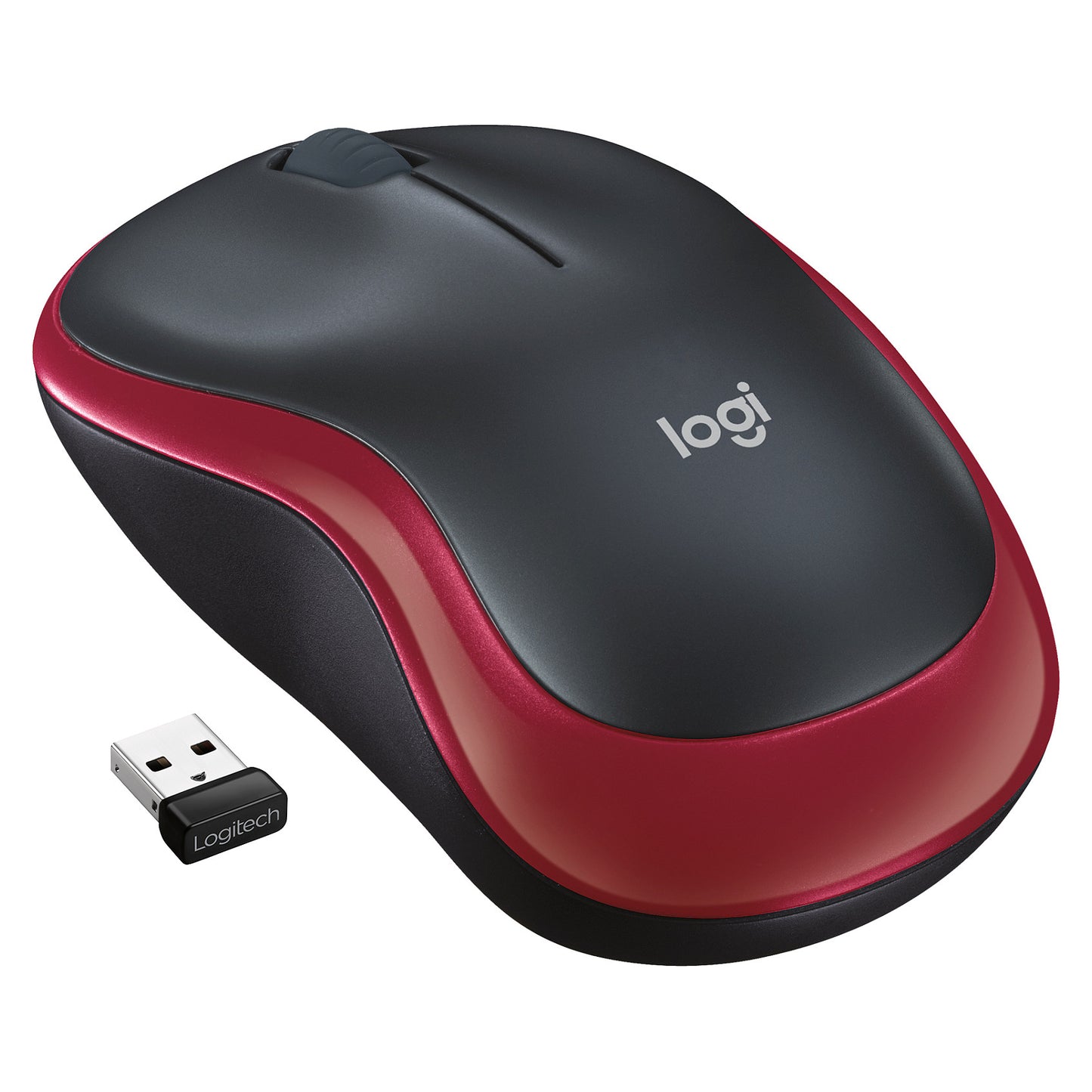 Logitech M185 RF Wireless red
