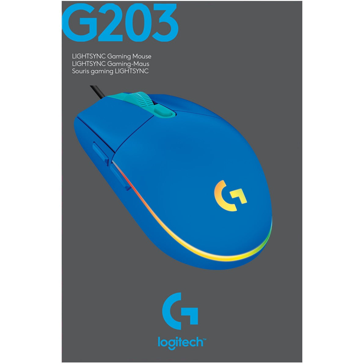Logitech G203 LIGHTSYNC Gaming Mouse blue