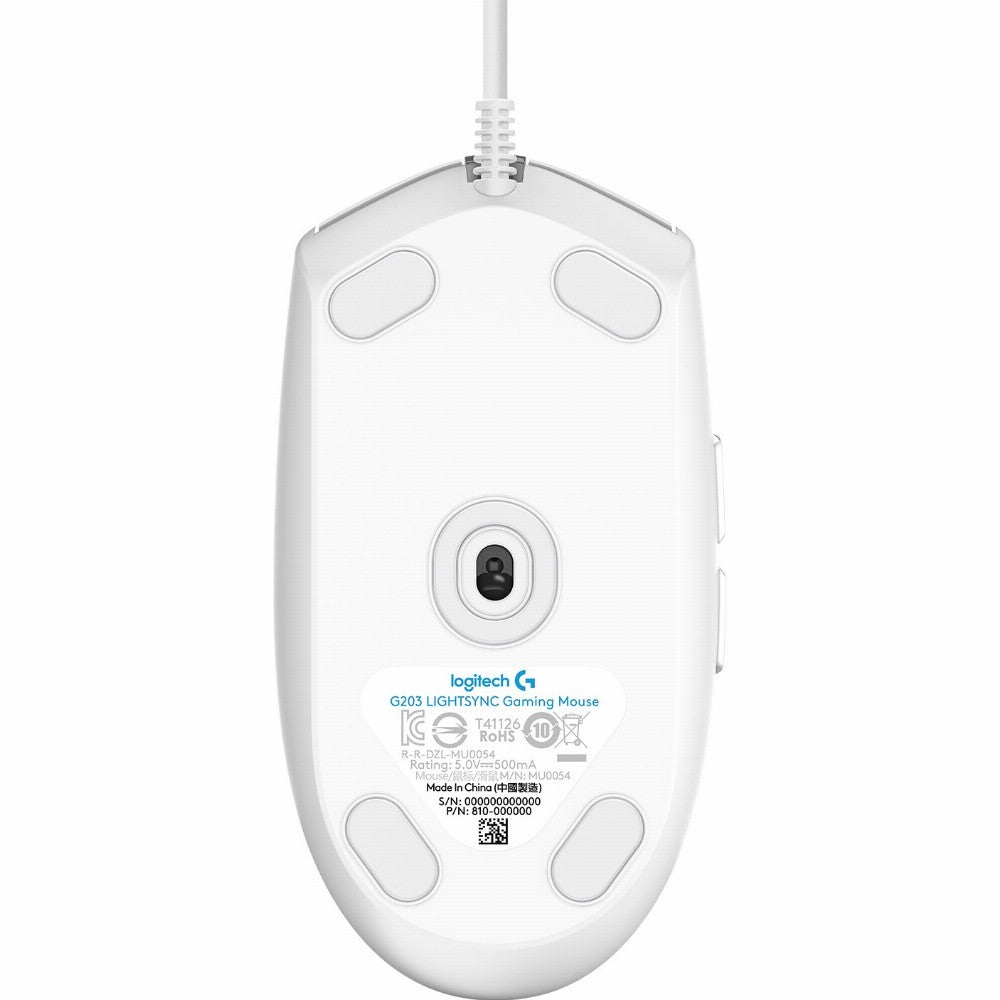 Logitech G203 LIGHTSYNC Gaming Mouse white