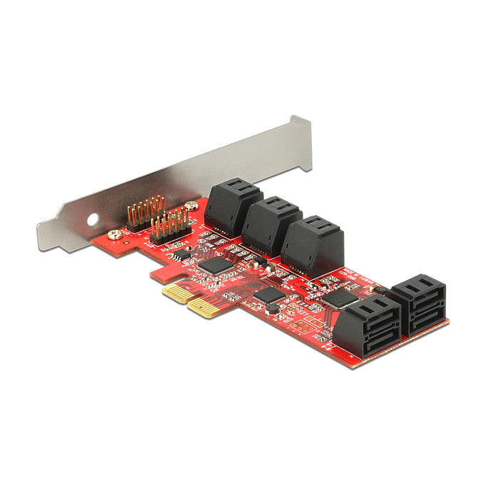 PCI Express x2 Karte > 10 x intern SATA 6 Gb/s - Low Profile Formfaktor