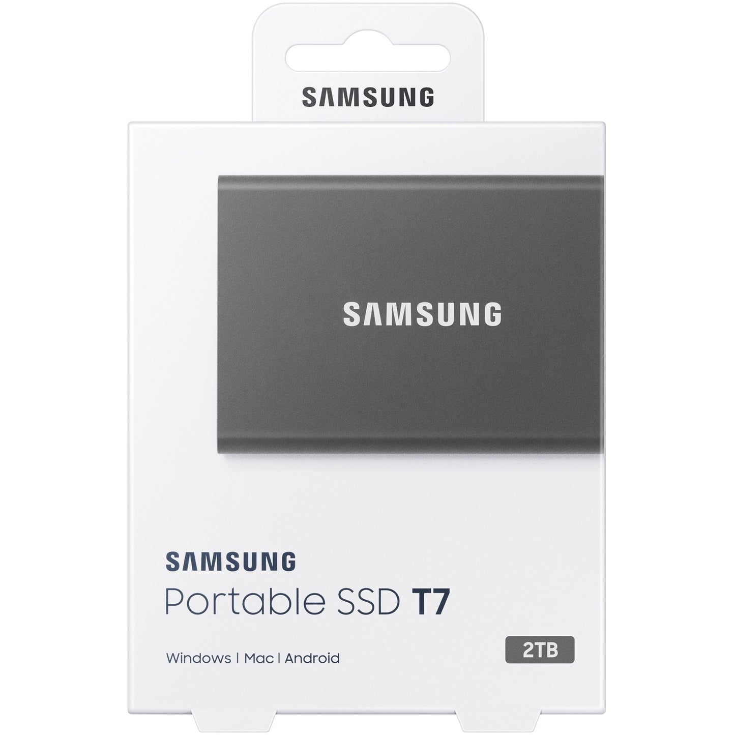 2 TB Samsung Portable T7 USB 3.2 Gen2 Titangrau Einzelhandel