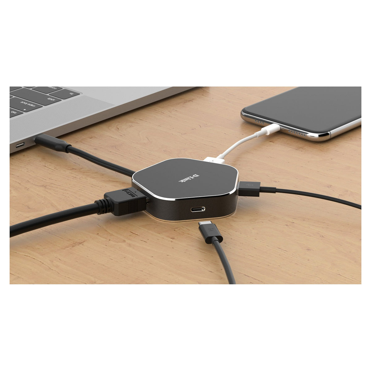 USB-C HUB 2Port D-Link DUB-M420 USB-C HDMI passiv Black