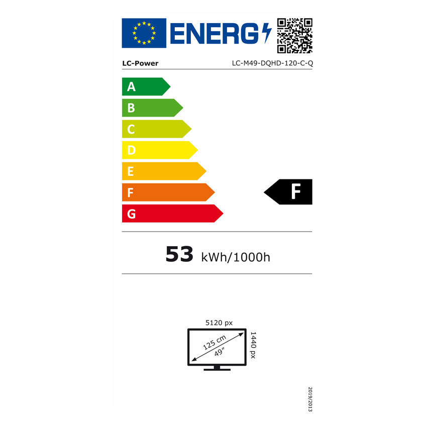 LC-Power 124.5cm (49") LC-M49-DQHD-120-C-Q VA+DP+HDMI