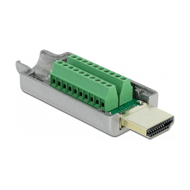 HDMI-A Stecker zu Terminalblock mit Metall Gehäuse