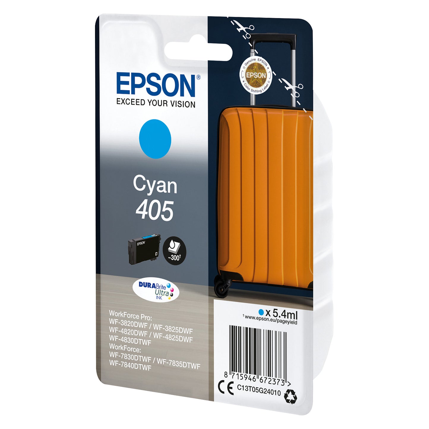 Epson Tinte 6LB Singlepack Cyan 405 DURABrite Ultra Ink