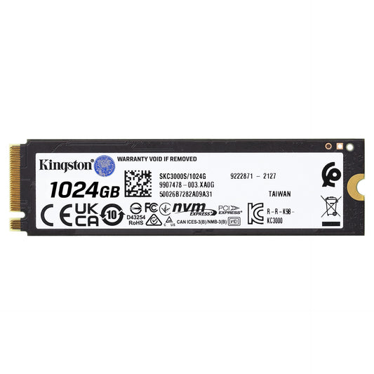 M.2 1TB Kingston KC3000 NVMe PCIe 4.0 x 4