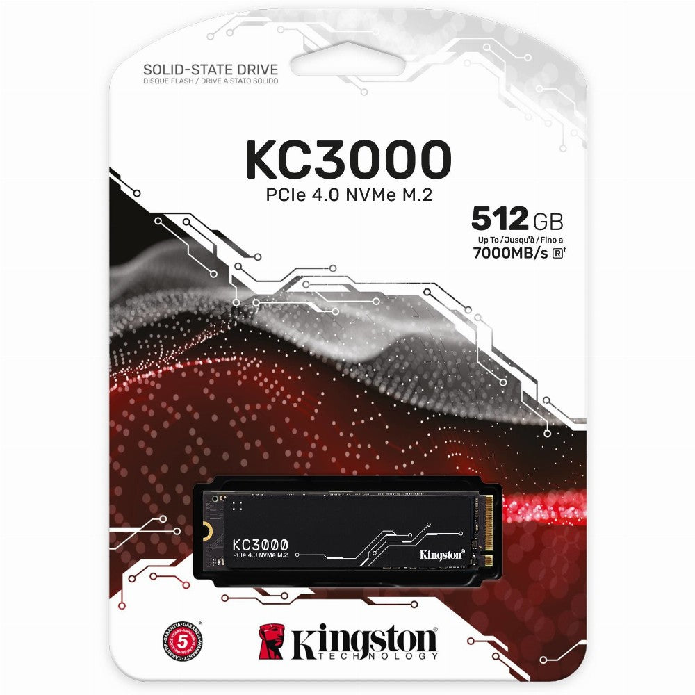 M.2 512GB Kingston KC3000 NVMe PCIe 4.0 x 4