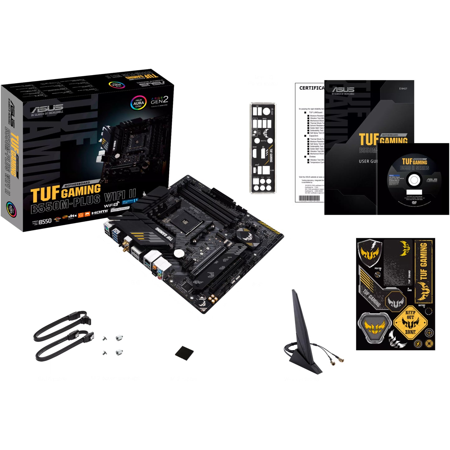 MB ASUS TUF GAMING B550M-PLUS (WI-FI II) (AMD.AM4.DDR4.ATX)