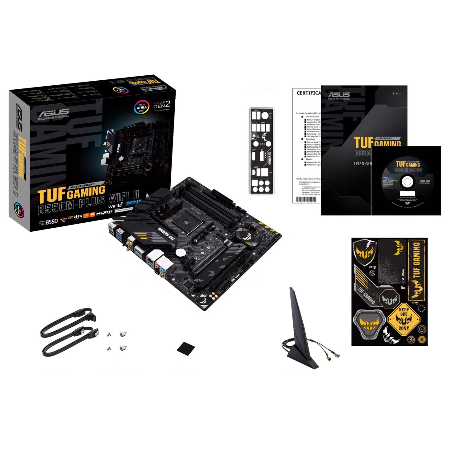 MB ASUS TUF GAMING B550M-PLUS (WI-FI II) (AMD.AM4.DDR4.ATX)