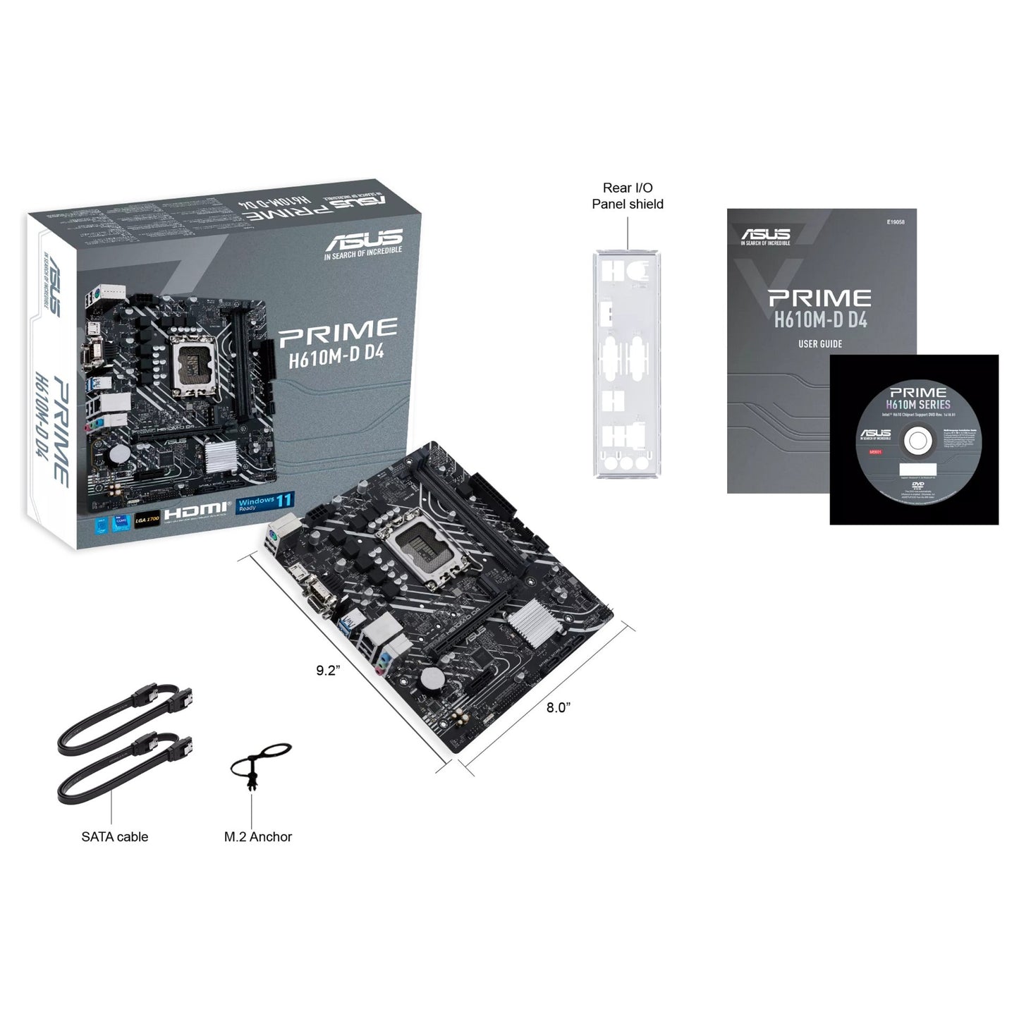 1700 ASUS PRIME H610M-D DDR4